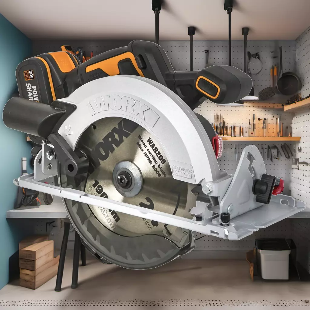 Циркулярная пила аккумуляторная бесщеточная WORX WX520