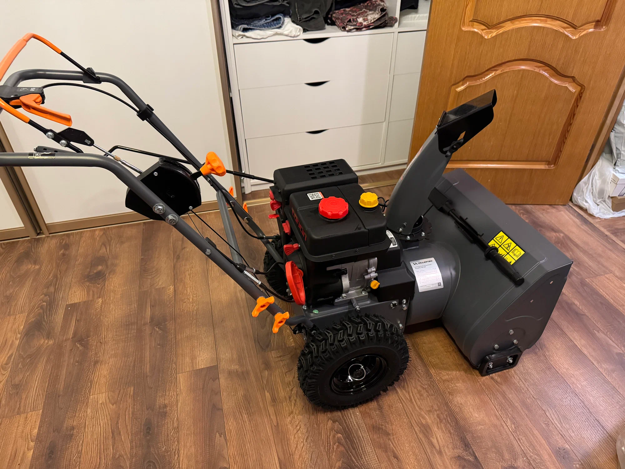 Снегоуборщик бензиновый самоходный VILLARTEC WB1070E — фото покупателя